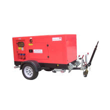 Guangzhou 25kVA / 20kw Diesel generador de remolque insonorizado con motor Cummins